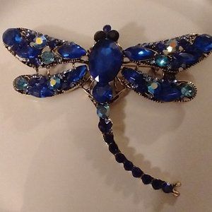 Gorgeous Rhinestone Dragonfly Brooch